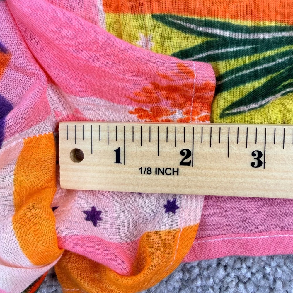 Haute Hippie Style Shorts Size L Multicolor Abstract Tropical Cotton Boho - Picture 5 of 8